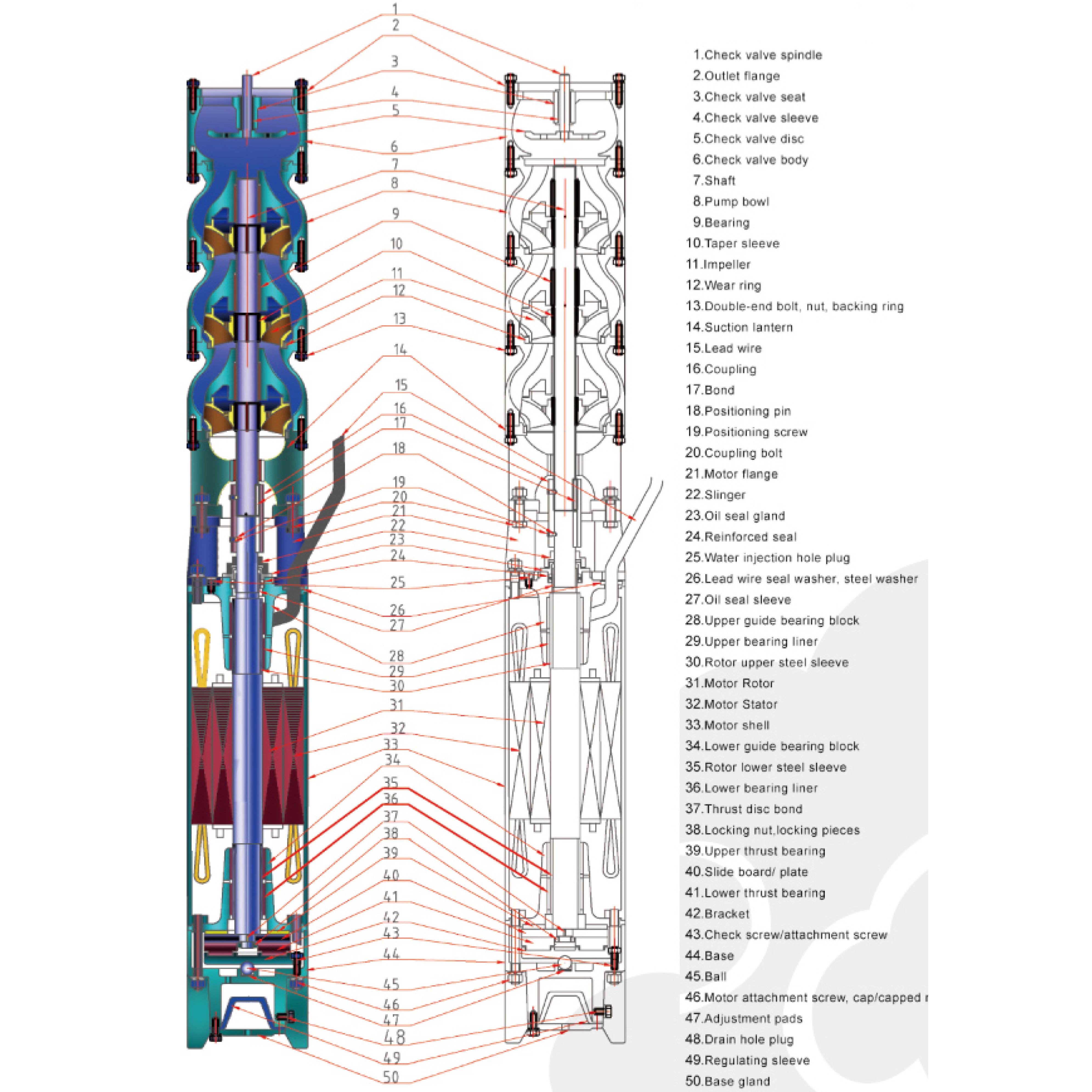 Seawater-Submersible-Pump (RWP -- Raw Water Pump)